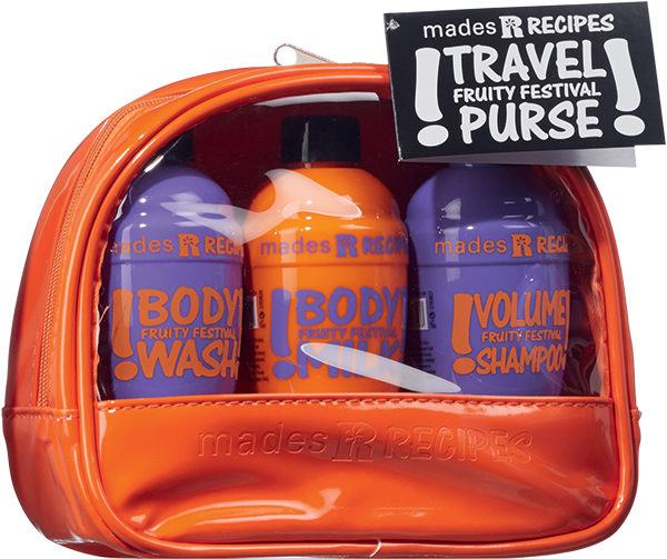 RECIPES<br> confezioni da viaggio<br><em> fruity festival</em>